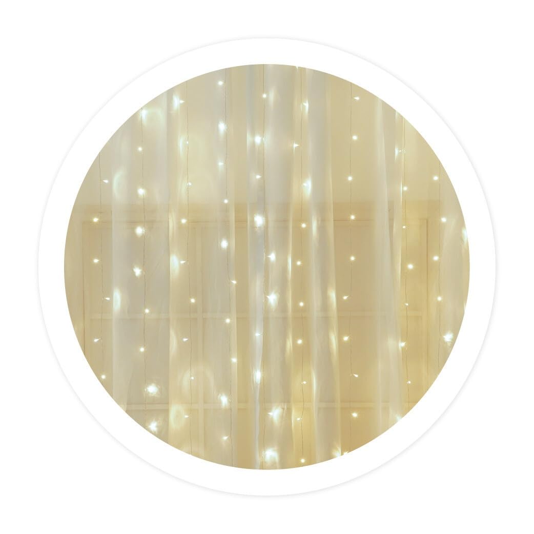 Rideau LED 2 x 2 m Lumière froide