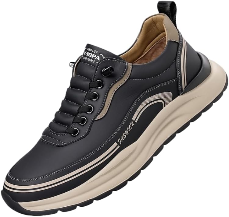 Men's Slip-On Sneakers - Lightweight Breathable Retro Casual Shoes with Cushioned PVC Sole, Low-Top & Design, Round Toe