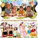 Spetsbst Tier Haarreif mit Ohren 12 Stück Cartoon Animals Ohren Stirnbänder Set Tiger Giraffe Hasen Katze Kostüm Zubehör Kopfbedeckung für Erwachsene Kinder Party Karneval Geburtstag