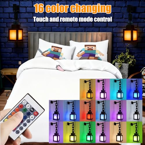 Veilleuse murale pixelated LED 16 couleurs avec télécommande pour chambre - 4