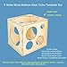 Pllieay 9 Sizes Collapsible Wood Balloon Sizer Cube Box for Balloons Decorations, Balloon Arches, Balloons Columns (2-10 Inch)