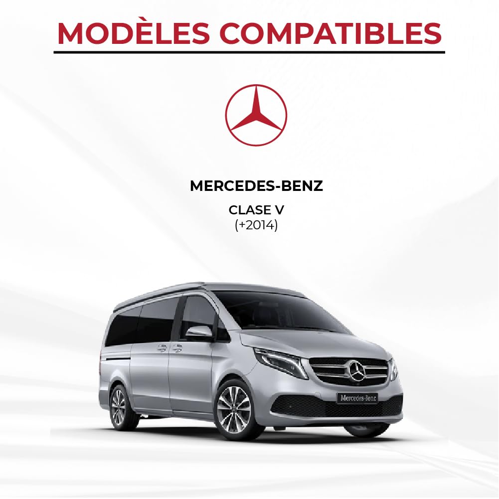 Kfoam.es Matelas pliable lit avant Camper pour Mercedes Classe V Couleur Gris (+2014)