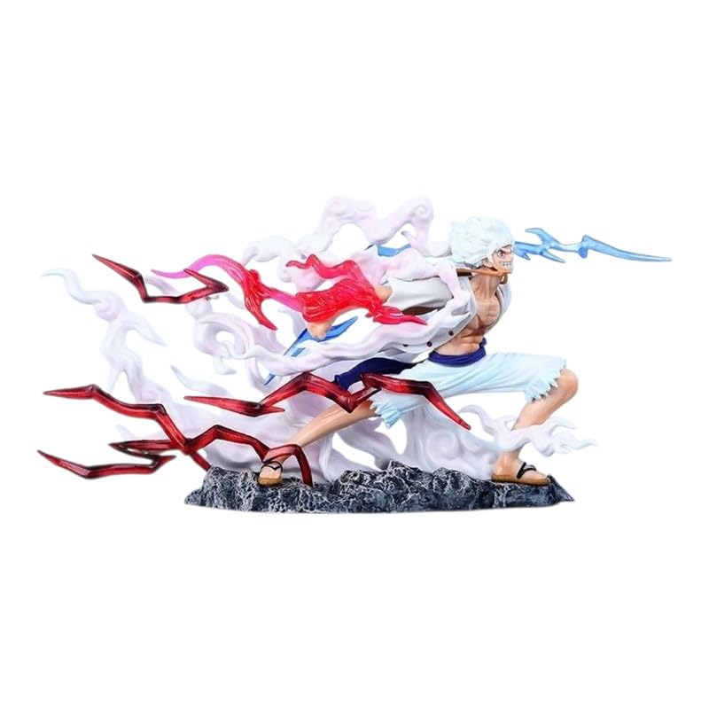 Image of Mayatra's Action Anime Figure Collectible Toy PVC Model Statue for Kids Adults Home Decor Gift (White Luffy-Fight)