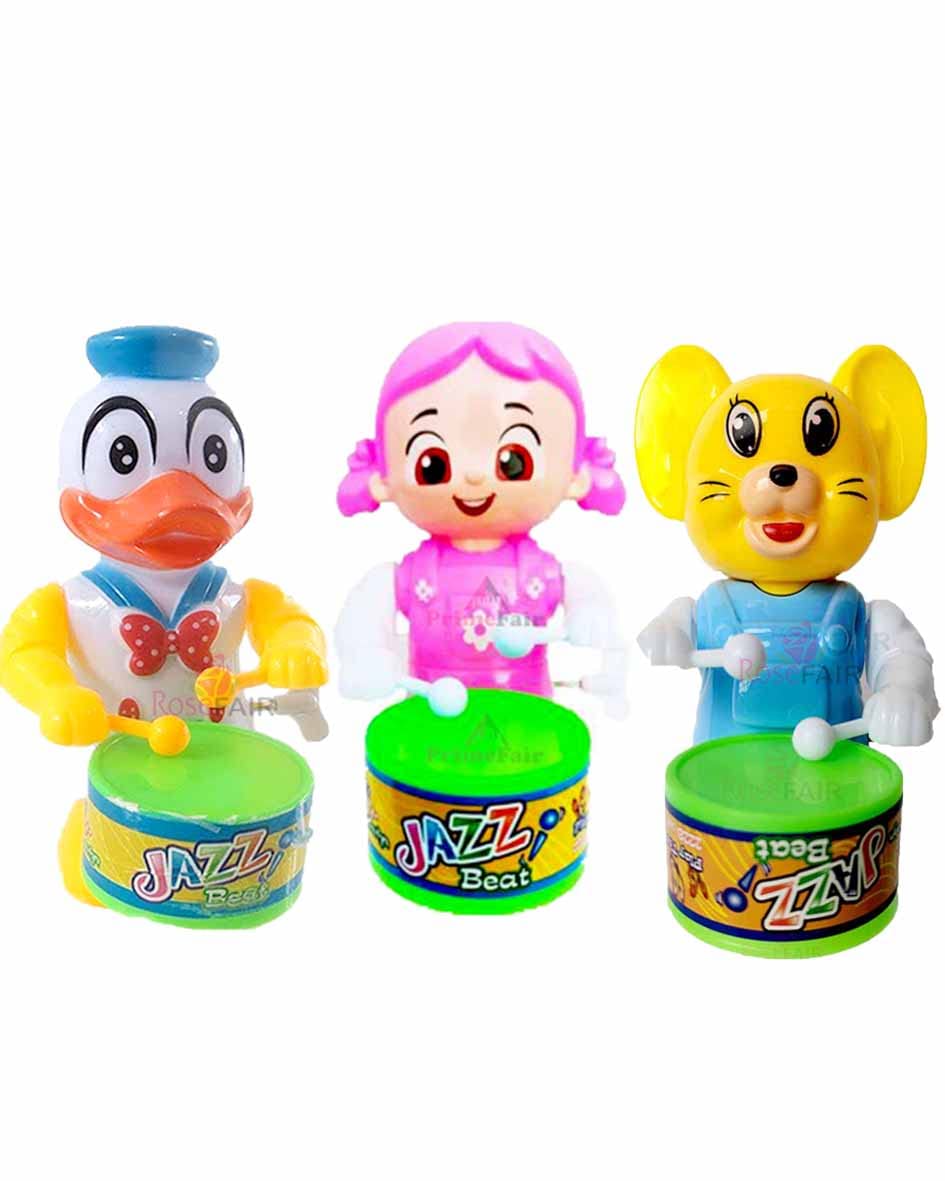 ROSEFAIR Cute Drummer Toy with Drumming and Dancing Action for Kids Baby Rattle Toys Set Toddler Kids Key-Operated Toys Kids (DUCK-PINK-CAT-PAC-03) (B0BLPB2Q9W) Amazon Price History, Amazon Price Tracker