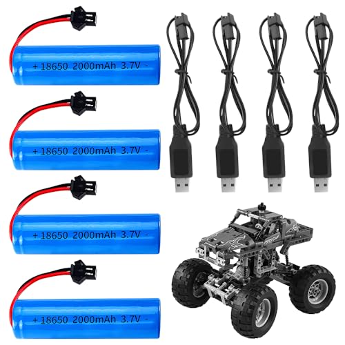 Ya en mundofriki.es: PLLYPE 14500 Recargable Li-Ion Batería, 3,7 V 2000 mAh RC Baterías de Coche, Baterías RC Recgargeble, con Cable de Carga USB Conector SM 2P, para Camión Coche de Control Remoto