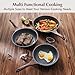 SENSARTE Nonstick Frying Pan Skillets, Swiss Granite Coating Omelette Pans, Healthy Cookware Chef's Pan, Free of Intentionally Added PFOA (9.5+11+12.5 Inch)