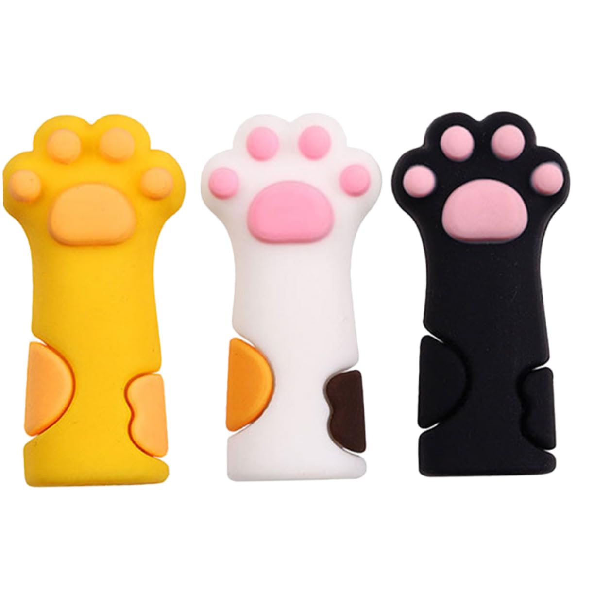 DOITOOL Cat Paw Decorative Cuticle Nipper Cover Durable and Easy to Use Silicone Scissors Protector Set