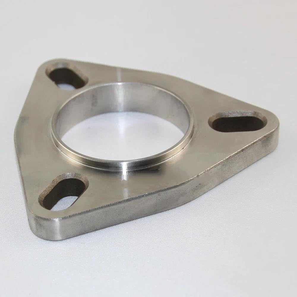 gola della coda dell'auto Flangia In Acciaio Inossidabile 304 Universale 51mm Flangia Mobile Saldata A 3 Fori Utilizzata Per Tubi Di Scarico Delle Automobili