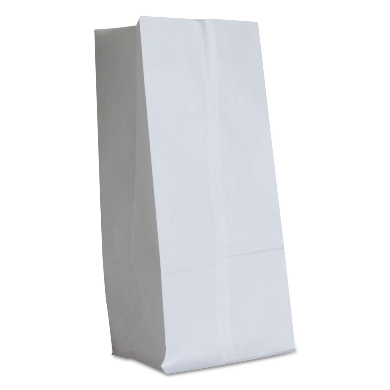 General Supply GW16500#16 Paper Grocery Bag 40lb White Standard 7 3/4 x 4 13/16 x 16 500 bags