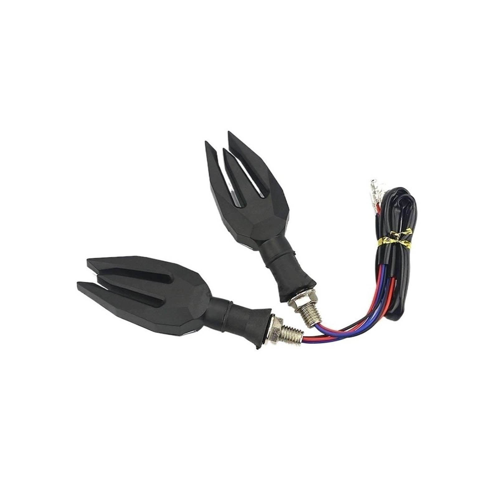 Genérico Intermitentes delanteros de motocicleta Par de giros de motocicleta para lámparas de señal que fluyen señales izquierda derecha luces de circulación intermitentes para Kawasaki