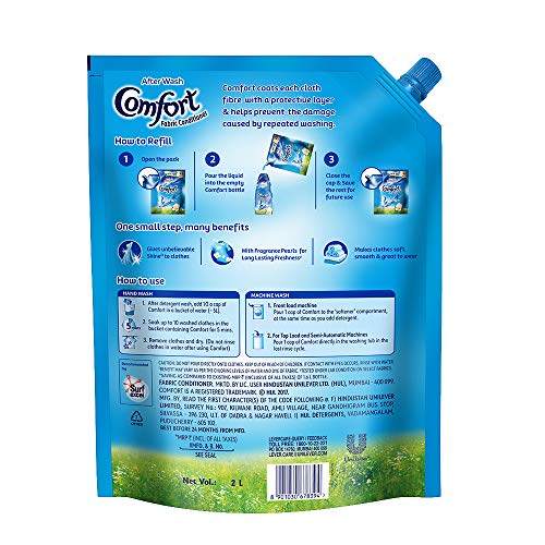 Image of Comfort After Wash Morning Fresh Fabric Conditioner, 1.6 L & After Wash Morning Fresh Fabric Conditioner Pouch - 2 L Combo - Liquid