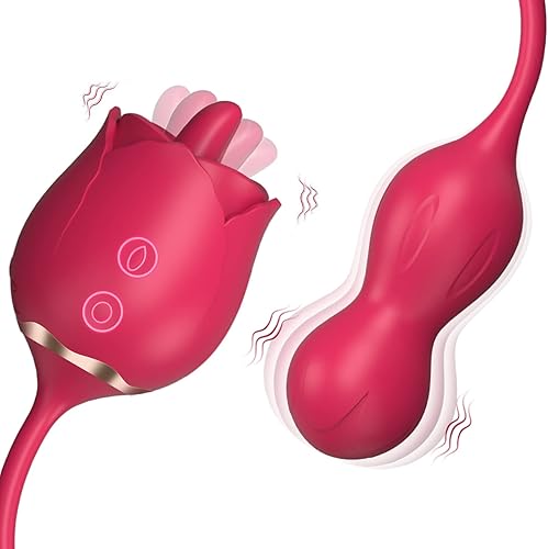 Vibrador de rosa para mujeres, juguetes sexuales, consolador con 9 modos, lamer la lengua para adultos, juguetes sexuales para mujeres, hombres,