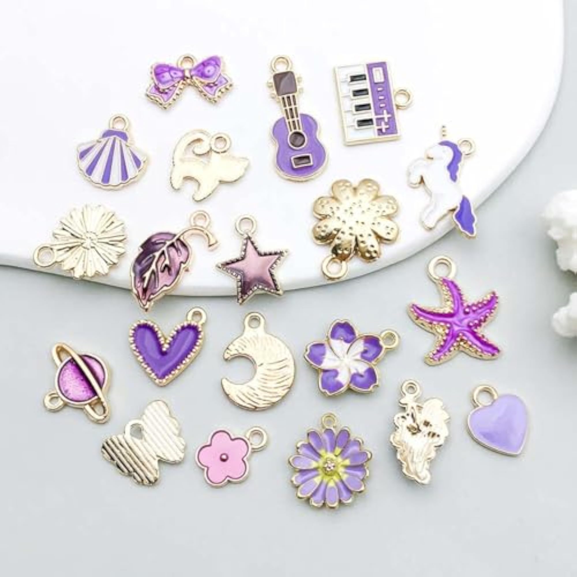 20PCS Charms for DIY Jewelry Making, Assorted Pendant Set