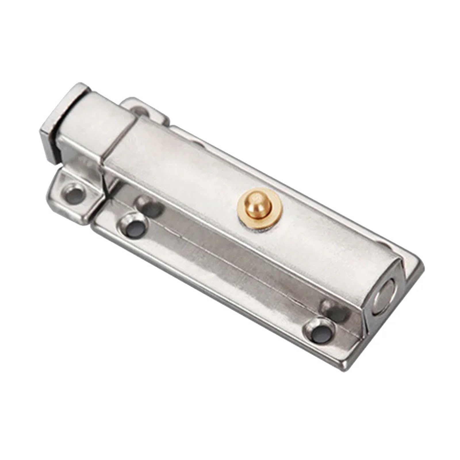 gate Bolt Stainless Steel Door Latch 4 Inch Automatic Spring Security Barrel Bolt for Gate Lock Safety Hardware