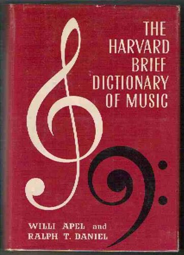 The Harvard Brief Dictionary of Music 0674373502 Book Cover