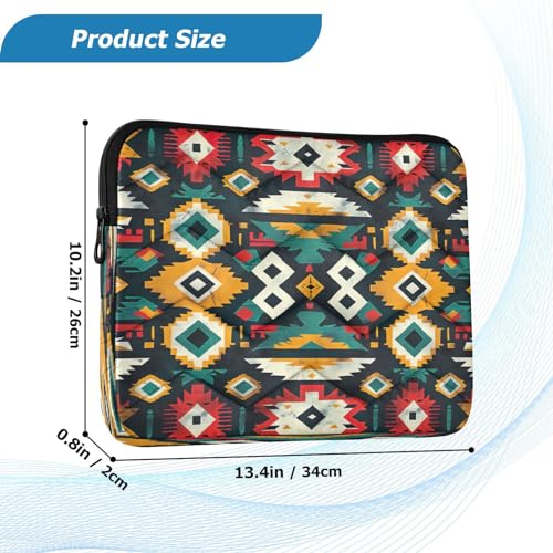Funda para portátil 13-14 pulgadas impermeable con patrón étnico miniatura 3