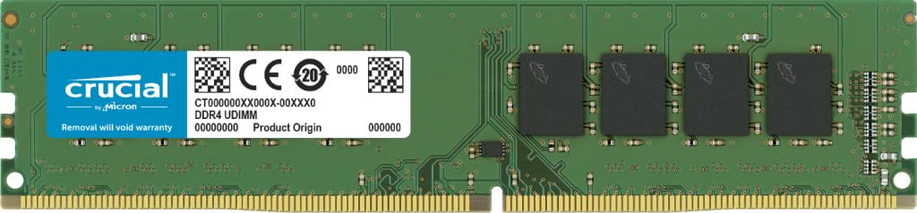 Crucial CB16GU2400 16GB 2400Mhz DDR4 1.2v CL17 UDIMM RAM Memory Module for Desktop