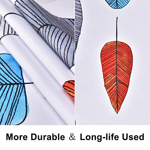 ASPMIZ Leaf Tablecloth, Colorful Leaves Table Cloth for Rectangle Tables, Simple Style Modern Waterproof Tablecloth for Kitchen Dining Room, Tablecloth Square 55” x 55”