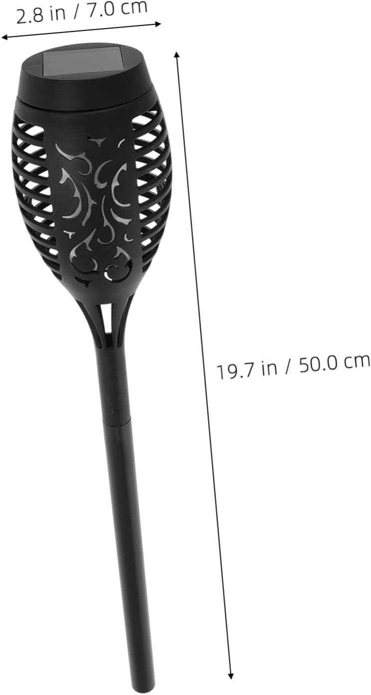 KESYOO Solar Torch Lights for Outdoor Use 12-LED Flickering Flame Garden Stake Lamps Waterproof Solar Lights for Patio and Lawn Decoration