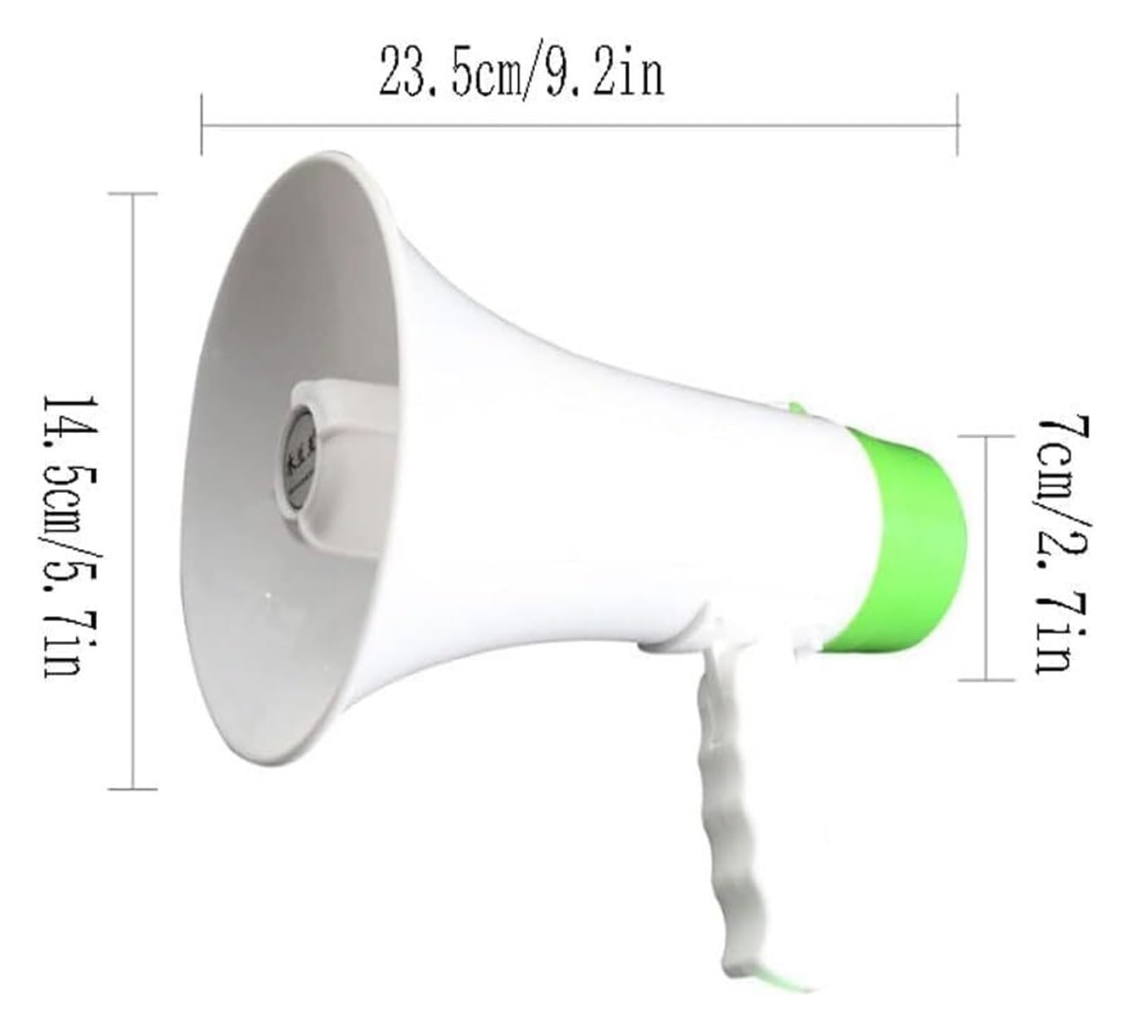 Megáfonos al aire libre megáfonos 5w portátil rango 328 yardas megáfono altavoz control de volumen mango plegable moderno altavoz bullhorn