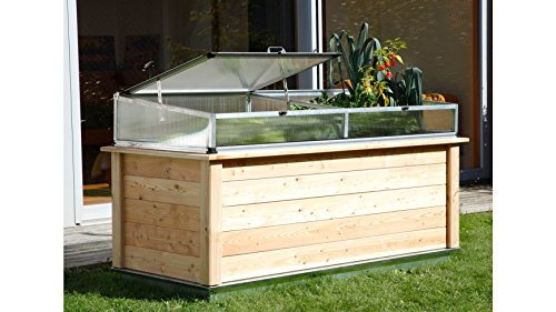 Preisvergleich Produktbild KGT Hochbeet Frühbeetaufsatz für Woody 130