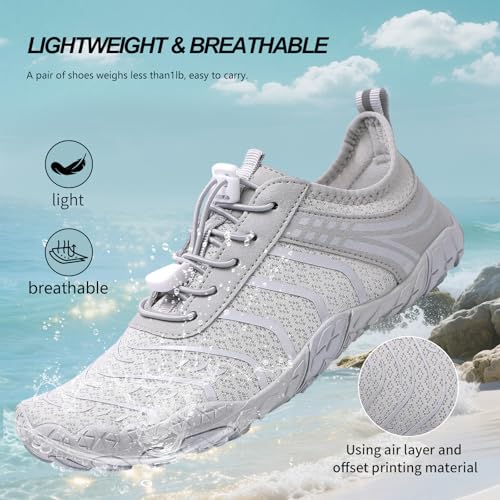 Image of SIOSNETA Hike Barefoot Shoes for Women Men, Breathable Non-Slip Athletic Footwear, Wide Toe Water Shoes for Hiking, Non-Slip Neuropathy Shoes for Women Men, Grounded Comfort wear