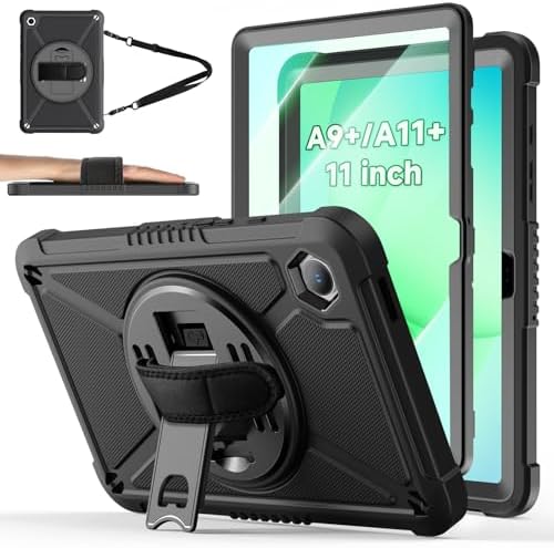 ZtotopCases for Samsung Galaxy Tab A11+ Plus/A9+ 11-Inch 2025/2023, Black