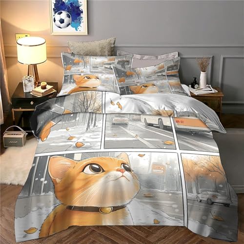 Parure de lit imprimé 3D microfibre douce housse de couette respirante