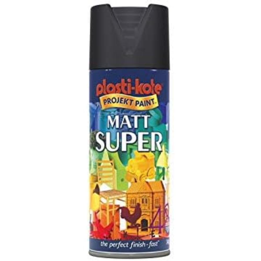 PlastiKote PKT3115 Spray Paint, Matt White, 1 Count (Pack of 1)