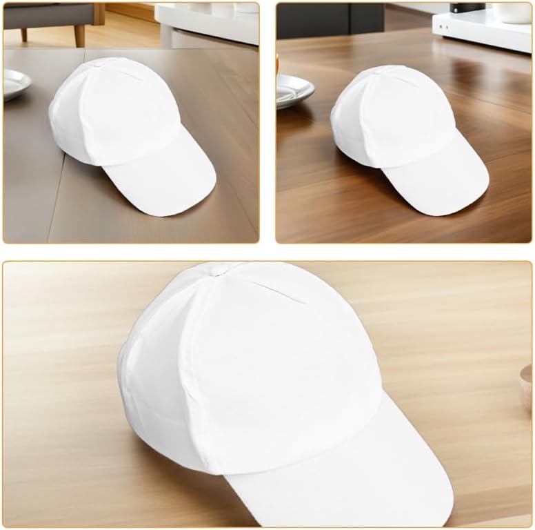 STOBOK DIY Kids Baseball Cap Adjustable Blank Cotton Hat for Painting Creative Art Projects Boys Summer Sun Protection Breathable - Image 9