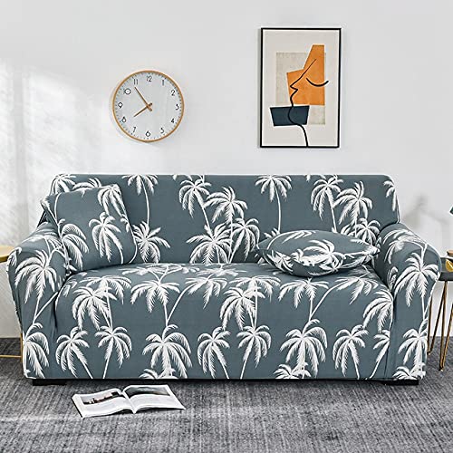 Sofa Cover Stretch 1 2 3 4 Seater Couch Covers Elastic Fabric Printed Pattern Armchair Sofa Covers Universal Fitted Sofa Slipcover Furniture Cover Protector ( Color : P , Size : 3 seats (190-230cm) )