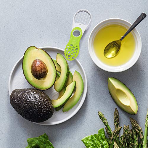5-in-1 Folding Avocado Slicer 3-Pack, Avocado Cutter Fruit Cutter & Vegetable Peeler Kitchen Tools, Kiwi Fruit Slicer