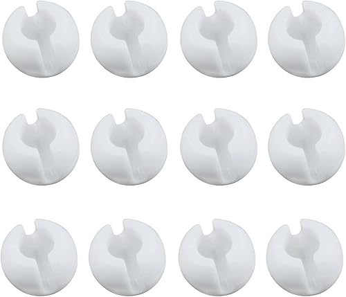 Miniatura 1 de 12 piezas de tope de cadena de cuentas para persianas enrollables, topes de cadena de cuentas transparentes para cadena de cuentas, accesorios de