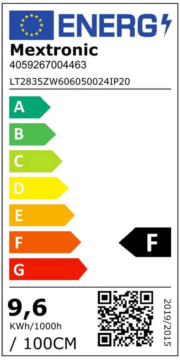 Mextronic LED-Streifen, 5m, 72W, Kaltweiß 6000K, 24V, IP44 – Für Akzent- & Arbeitslicht