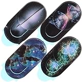 MERRYHAPY Cubierta de Privacidad para Cámara de Portátil y Tablet, Funda Deslizante Multifuncional, Protector de Webcam, 4 Piezas Diseño Galaxia para Usuarios Digitales, Color Variado