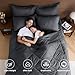 HEVUMYI Twin-XL Comforter Set - 5-Piece All Season Bed in a Bag Twin-XL, Ultra Soft Bedding Set with Comforter, Flat Sheet, Fitted Sheet, Pillowcases, Pillow Shams, Dark Grey