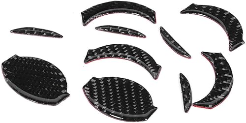 Miniatura 8 de Acouto Ajuste de ventilación de fibra de carbono para puerta de 350z 2006-2009 Interior de la puerta del automóvil, aire acondicionado, salida de