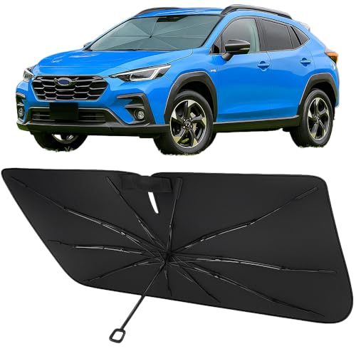Proadsy Windshield Sun Shade Umbrella for Subaru Crosstrek 2018-2023 Foldable Car Umbrella Sunshade...