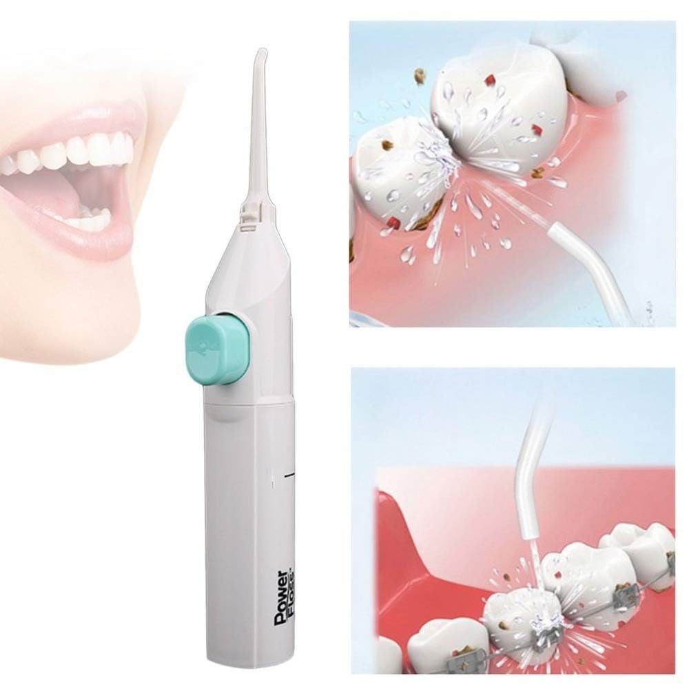 OMKRUSH Speed Dental Care Water-Jet Flosser Air Technology Cords Tooth Pick Power Dental Cleaning Whitening Teeth Kit Power Floss Air Powered Dental Water Jet for Tooth Cleaner (Multicolor)-image-4