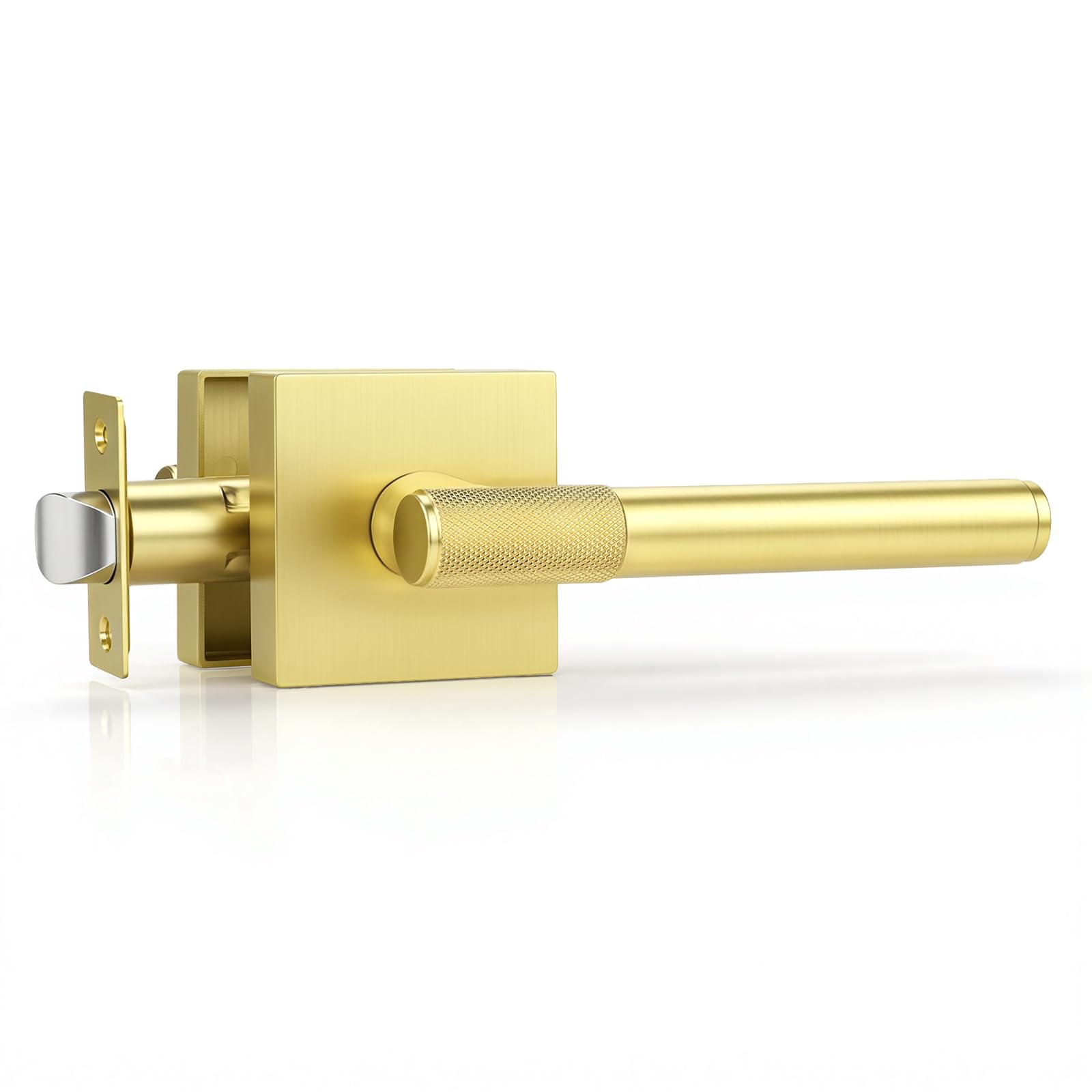 Golden Champagne Door Knobs - Modern Privacy Locks -21