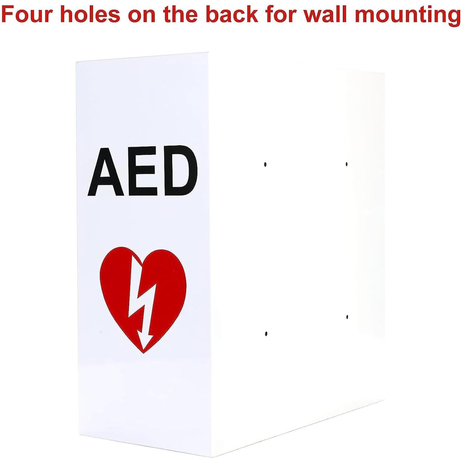 AED-Defibrillator-Aufbewahrungsschrank, Herz-Defibrillations-Alarmbox, sicher mit Sirenen und Blinklichtern, Notfallset-Box und Erste-Hilfe-Set für Zuhause, Schule und Büro