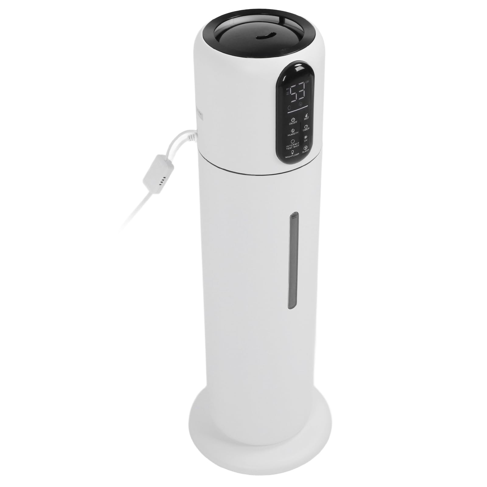 Umidificatore da Pavimento per la Casa, Umidificatore per Ambienti Grandi, Telecomando, Luce Notturna a Basso Rumore a 3 velocità, 9 Litri per la Casa (Spina UE CA 100‑240 V)