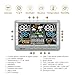 Weather Station Indoor Outdoor Thermometer Wireless, Home Atomic Clock with Large Constant Display, Inside Outside Temperature Humidity Monitor, Dew Heat Point, Barometer Grey