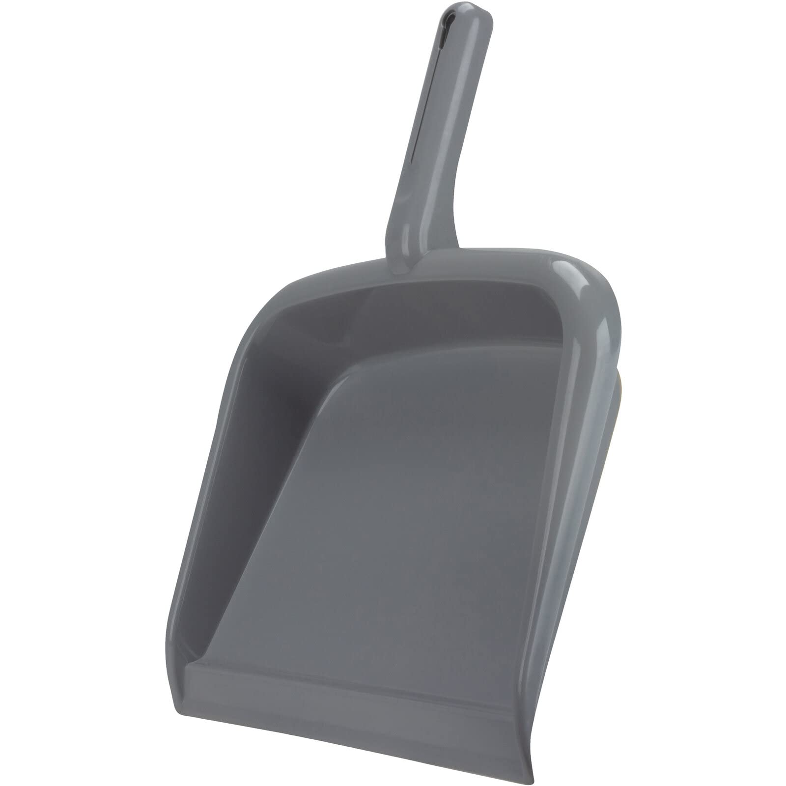Sparta Colector de mano grande con orificio para colgar, resistente con borde ancho para encimeras y superficies, plástico, 25,4 cm, gris, 12 unidades