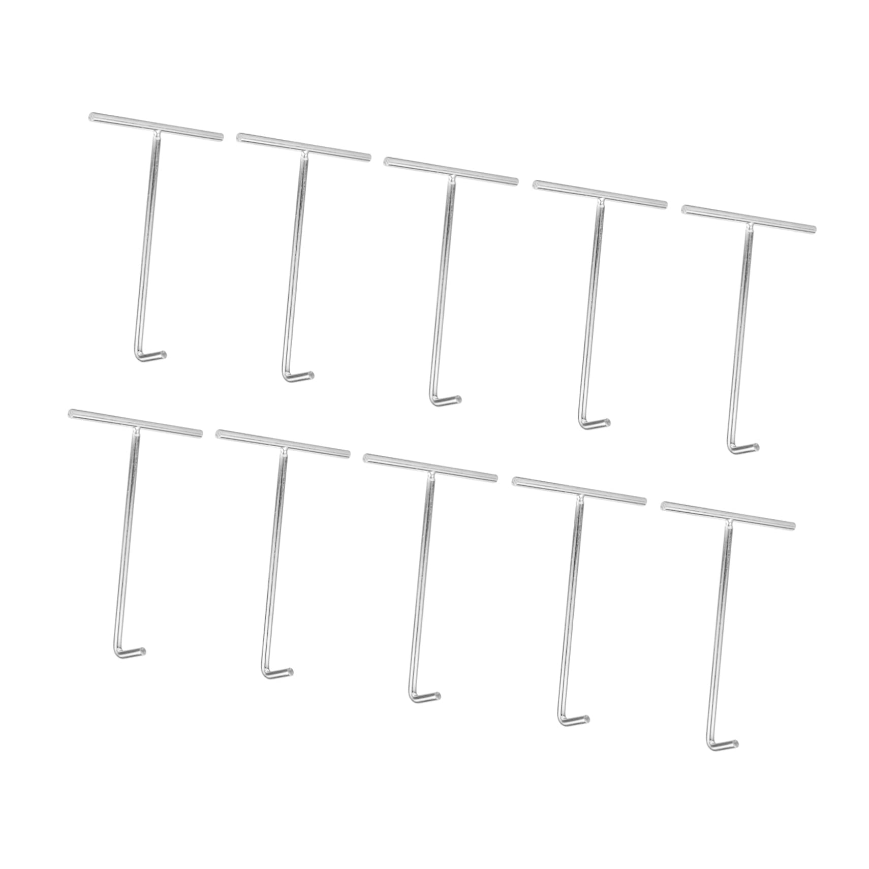 BESPORTBLE 20 Pcs Snap Hook Trampoline Spring Tool Hand Tool for Trampoline Premium T-hook Trampoline t Hook Lift Hooks Handle Stainless Steel t Hook Puller Commercial Galvanized Steel Wire