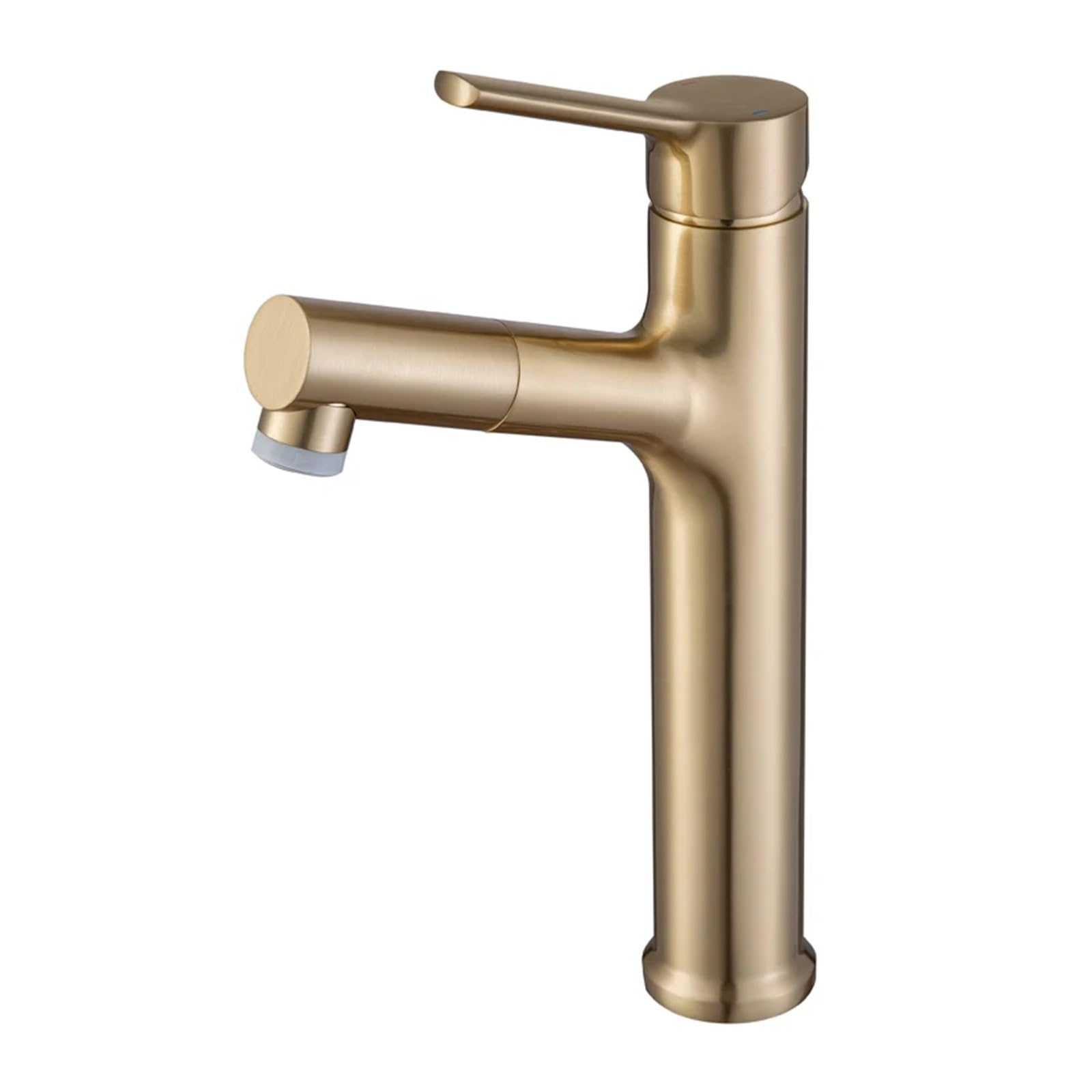 Grifo extraíble de lavabo evita salpicaduras con caño alto