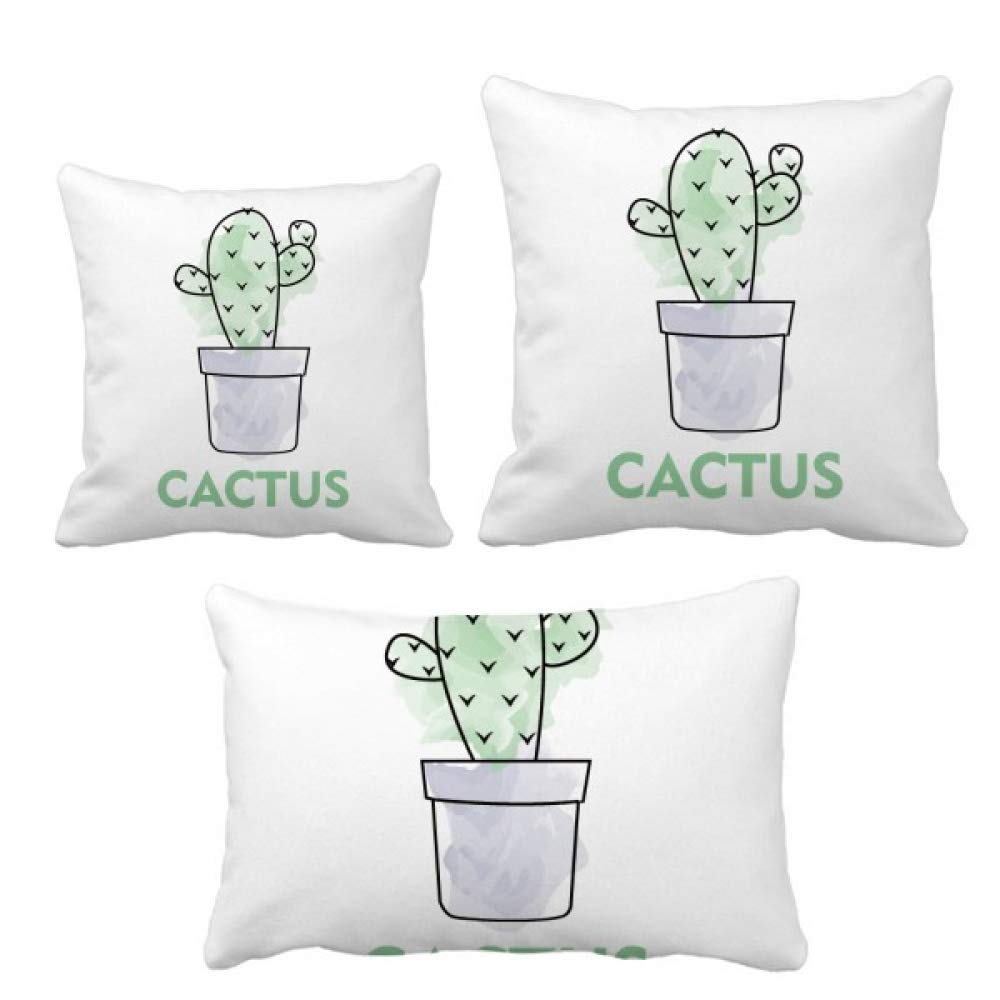 Coussin cactus succulentes plante en pot aquarelle ensemble de coussins maison