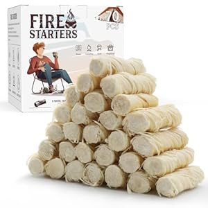 Fire Starter 70 pcs, Natural Fire Starters for fireplace indoor, Campfires, Grill, Wood Stove, Fire Pit, Smoker, Chimney, Pizza Oven – All-Weather indoor/Outdoor Charcoal Starters, Eco Friendly