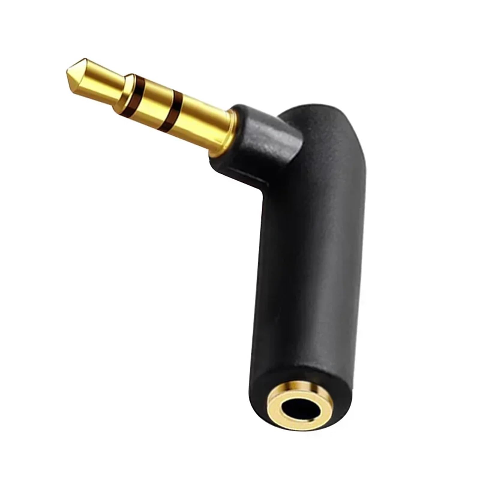 Connecteur plaqué or 3.5 Jack droit, adaptateur d'angle mâle à femelle 90 degrés, prise de Conversion Audio stéréo pôles et 4 en forme L ESSEIEIE(4pole 3.5mm,20PCS)