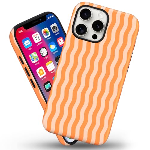 Coque iPhone 15 Plus antichoc orange fine pour protéger l'écran - 2